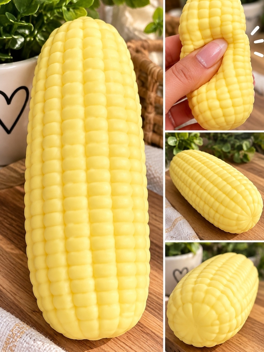 Yellow Corn Squeeze Stress Toy - Home Accents
